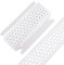 GOMAKERER 10 Yards Elastisches Hohles Breites Band 70mm Breites Weißes Elastisches Stretchband Rautennetz Elastikband Breite Borte Gummiband Doppelseitiger Elastischer Besatz Zum Nähen von Kleidung