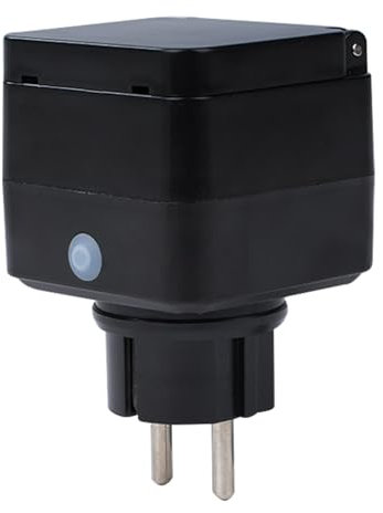 Buyweek Enchufe exterior WiFi, enchufe temporizador impermeable IP44, control de voz inteligente compatible con Alexa