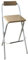 Klappbarer Barhocker aus Holz für den Innen- und Außenbereich, Küche, Garten, Theke, faltbarer Hochstuhl mit Rückenlehne, natürliches Finish, 70 cm