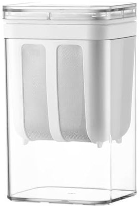 Malloy 1100ml Yogurt Filter and Strainer Fine Mesh Transparent Box Homemade Screen Cheese Moisture Seperator Maker for Kitchen