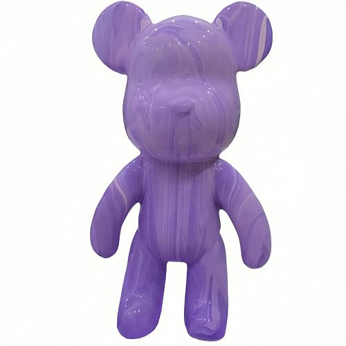YONXID DIY Fluid Bear Painting Kit - Creative Home Decor Handcrafted Teddy Bear, Bearbrick Figure, and Bears to Paint Dolls for Birthday and Valentine's Day Gifts (9.05 Inches, Bear)