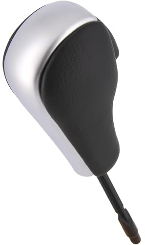 Recambo Schaltknauf Automatik passend für BMW 5er, E60 E61, 2003-2010, Plug & Play, Auto Schalthebel Wahlhebel, schwarz - silber