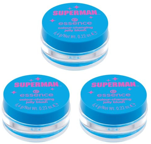 essence colour-changing jelly blush, Rouge, Blau, Färbeeffekt, mit Ölen, strahlend frisch, gelig, vegan, ohne Parabene, ohne Mikroplastikpartikel, Nanopartikel frei, 3er Pack (3x6.4g)