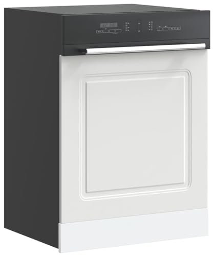 Gecheer Panneau de Lave-Vaisselle Kalmar Blanc 60x1,5x67 cm pour Cuisine