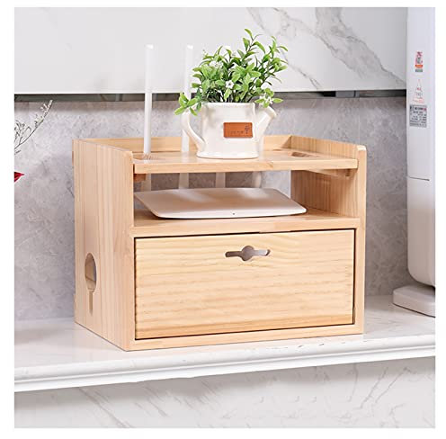 Boîte de Rangement pour routeur en Bois, boîte de Gestion des câbles Multifonction, Grand Support de Rangement pour câbles et multiprises. Boîte à câbles