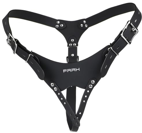 Guspiun Neuer Peniskäfig Fester Hilfsriemen, Sissy Chastity Anti-Fall Panties zur Verwendung, SM Keuschheitsgürtel Sex Spielzeug für Herren Cock Cage Zubehör