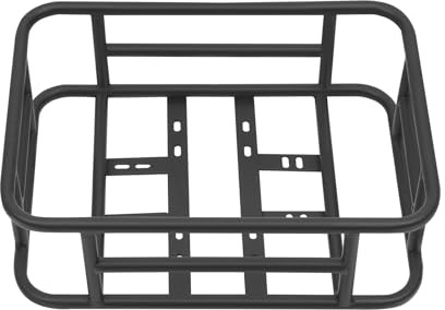 Donened - Fahrradkorb, Fahrrad Gepäckträger Korb, Hinten Fahrradkorb, für Meisten Fahrräder mit Gepäckträger, Schwarz