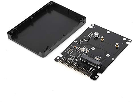Sxhlseller Boîtier de Disque Dur MSATA vers IDE 2,5 Pouces PATA Performances Stables pour Les Passionnés D'informatique Matériau : ABS Noir/Blanc (Black)