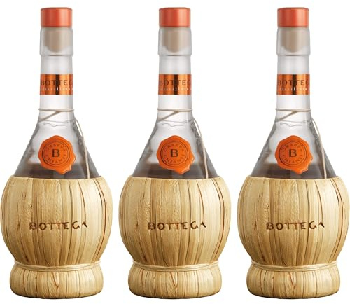 Bottega Spa Grappa da Chianti Fiasco trocken Italien inkl. FeinWert E-Book (3 x 0.5 l)