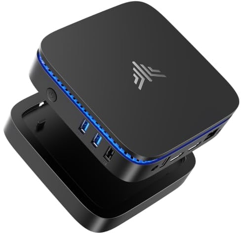 NiPoGi Mini PC Windows-11 Pro, Mini PC Intel N5030 (Beats N5000/N4020, Up to 3.1GHz), 12GB RAM 256GB M.2 SSD Mini Computer, Mini Desktop PC Support 2.5 SSD,WiFi,BT,RJ45 LAN,Double 4K Display