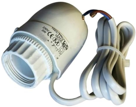 M28X1,5 Ventilkopf mit elektrischem thermischen Stellantrieb for Thermostatverteiler, Fußbodenheizung und Heizkörpersysteme(Nc)