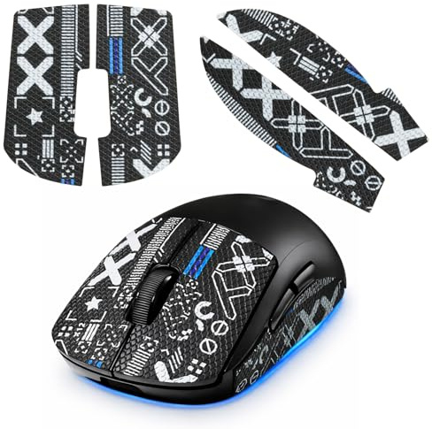 Maustape Set Passend für G Pro Wireless X Superlight, Ultradünnes 0,5 mm Spielmaustape, Schweißabsorbierend & Rutschfest, Selbstklebend, Residuelfrei, Optimaler Griff für Intensives Gaming, Gaming Mau