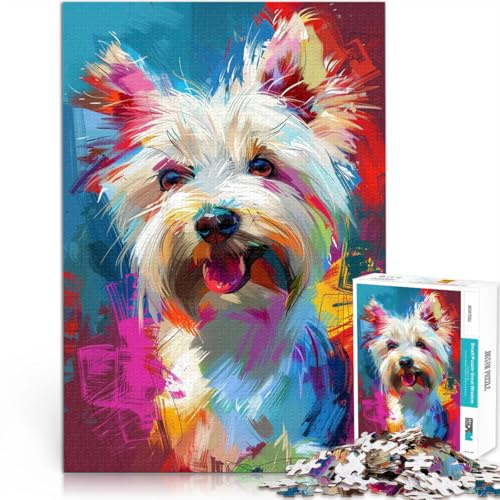 1000-teiliges Puzzle für Erwachsene mit Hundemotiv Präzisionsschnitt 50x70cm ganze Familie für 14-Jährige