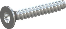 10 Stück Schraube STS-plus KN6041 5x30 - T25 Stahl, vergütet 10.9 verzinkt 5-7 µm, getempert, blau/transparent passiviert