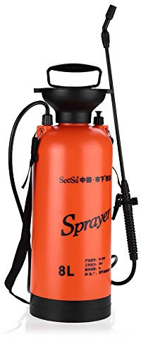 Asixx Pulverizador de jardinería, Pulverizador de Presión, Rociador A Presión, con Correa, para Empañarse Y Remojarse,para Herbicidas, Pesticidas, Herbicidas, Fungicidas, Etc(8L)