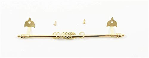 Melody Jane Dolls House Gold Expanding Curtain Rail Rod Pole Miniature Curtain Accessory