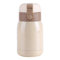 Mini tasse isotherme en acier inoxydable à double paroi sous vide Bouteille d'eau thermique de voyage portable pour le thé et le café (180 ml - Beige)