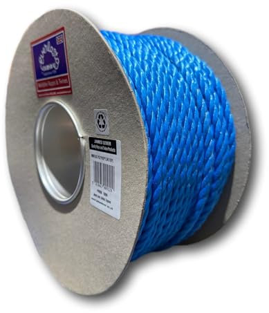 100M TRADE REELS EVERLASTO BLUE POLYPROPYLENE POLY ROPE 6MM 8MM 10MM 12MM 14MM 16MM 24MM (8MM)