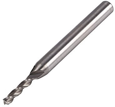 Fresa de corte, Diámetro 3 mm 3 Flauta HSS y Extremo de aluminio Fresa de fresado CNC Broca Incisiva extendida Durab