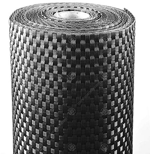 GardenersDream Rattan Fence Screening - Heavy Duty Outdoor Fence Cover - Easy to Install Balcony Privacy Screen - Decorative Fences for Gardens, Borders, Patios, and Fences (Black - 1m x 2m)
