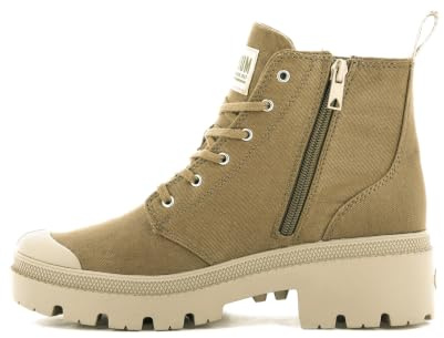 Palladium Damen Pallabase Twill Boots, Moosgrün, 37.5 EU