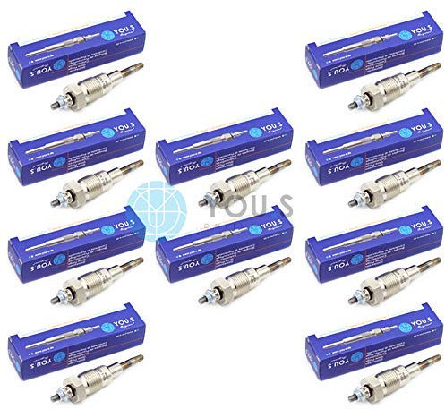 10 x YOU.S Original 10,5 V Glühkerzen Komplettlänge [mm]: 87 für Oldtimer Traktor Schlepper