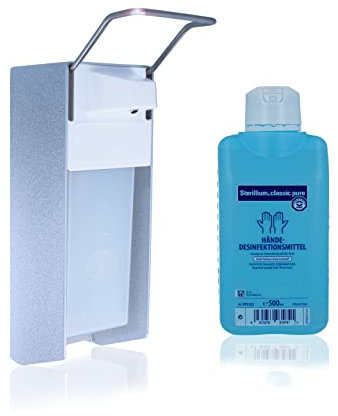 Horn Medical Desinfektionsspender - Wandspender mit Sterillium Classic Pure Haut-sensitivem Händedesinfektionsmittel (1 x 500 ml)