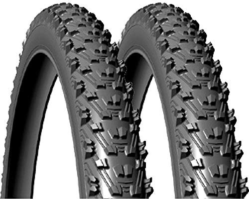 Mitas+TipTop 2X Reifen Charybdis V76 26x2.00Zoll 52-559mm + Flicken schwarz