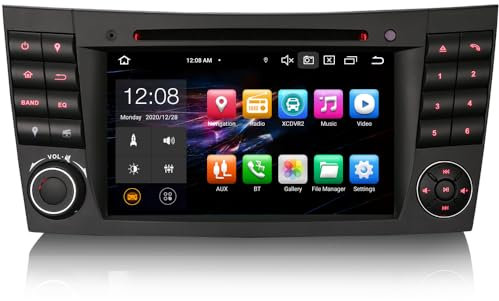 ERISIN Android 11 Autoradio für Mercedes Benz CLS/G/E Class W211 W219 W463 7 Zoll mit GPS-Navi Unterstützt Carplay Android Auto Bluetooth A2DP WiFi 4G DAB+ RDS Mirror- Link TPMS 4GB RAM + 64GB ROM