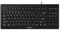 CHERRY STREAM KEYBOARD WIRELESS, Kabellose Tastatur, EU-Layout (QWERTY), 2,4 GHz Funk, Leise Tasten, Flaches Design, Batteriebetrieben, Schwarz