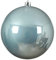 große dekorative winterliche bruchfeste Weihnachtskugel Dekokugel Kunststoff glänzend federleicht für innen und außen Durchmessernh (dämmerungsblau glänzend, 14 cm)