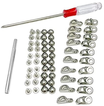 F Fityle Metal Hooks Shoe Eyelet Repair Boot Hooks Lace Fittings for Camping Shoes