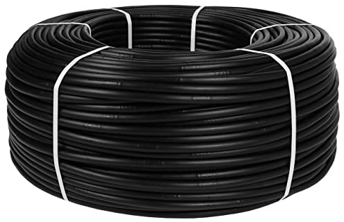 Drip Irrigation Kits Drip Pipe Drip Line Very Irrigation Pipe MADE IN EU (16mm/2.0 LPH, 100m, Black)