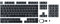 ASUS ROG RX PBT Keycap Set Coperchio per tastiera (ASUS Tastatur Zubeh??�r RX PBT KEYCAP S)