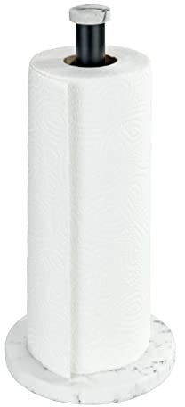 Küchenrollenhalter Marmor Weiß
