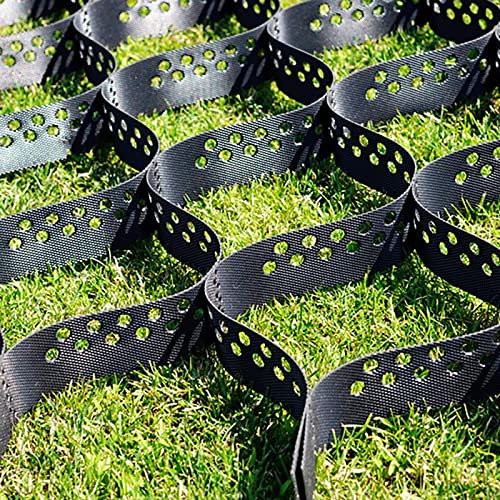ZJMAMA Stabilisateur de Gravier Pavés De Gazon Extérieur - Stabilisateur De Gravier De Pois, Géogrille Extensible en Nid d'abeille, pour Camper Pad, Parking, Patio, Renforcement Roadbed