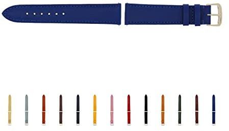 SELVA Uhrenarmband, 14-24 mm, Leder, zum Wechseln, Ersatzarmband für Smartwatch, Made in Germany