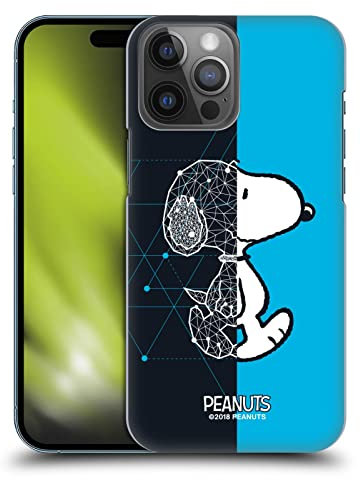 Head Case Designs Licenza Ufficiale Peanuts Snoopy Geometrico metà E Risate Custodia Cover Dura per Parte Posteriore Compatibile con Apple iPhone 14 PRO Max