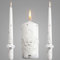 Unity Candles - Set di 3 candele decorative per cerimonia nuziale, pilastro da 15,2 cm e 2 candele coniche da 25,4 cm, candele cerimoniali, centrotavola per tavolo nuziale, Velas Decorativas para Boda