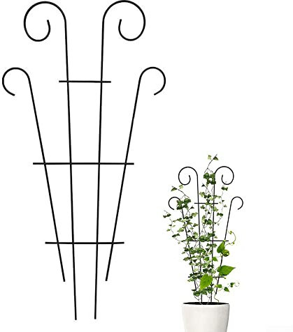 Support pour plantes de jardin, cadre de support pour plantes grimpantes, treillis d'escalade, support de fleurs, cage de plantes, accessoire de jardin pour plantes grimpantes, vignes, fleurs en pot,