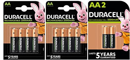 Duracell Recharge AA, 2500mAh, wiederaufladbar - 10 Akku
