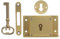 Holibanna 1set Vintage Brass Drawer Lock for Cabinets Furniture Easy Installation Copper Material for Wardrobes Boxes