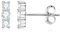 AINUOSHI Subloom Ohrstecker Silber 925 ohrringe damen Moissanit Schmuck Geschenke für Frauen Mama Freundin Weihnachten Muttertag