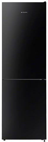Aspes Frigorífico Combi 2 Puertas Cristal negro AC185600ENFN. Capacidad 304 Litros, No Frost, Multi AirFlow, Puerta Reversible, Bajo Nivel Sonoro, Eficiencia Energética Clase E