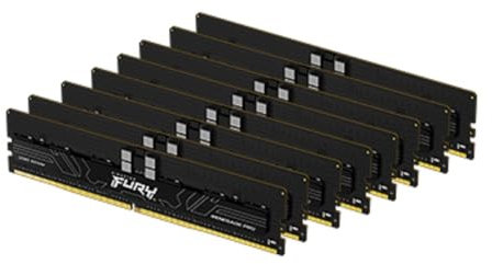 Kingston Fury Renegade Pro Expo 128GB 6400MT/s DDR5 ECC Reg CL32 DIMM (Kit mit 8) Speicher Übertaktbares ECC Registered DIMM - KF564R32RBEK8-128