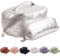 Abiudeng Kosmetiktasche Set,Kulturbeutel-Damen,Kulturtasche,Reise Make up Tasche,Kosmetiktasche,Groß Makeup Bag,Wasserdicht Schminktasche mit Fächern,PU Leder für Frauen,2 Pcs-B-Splitter