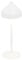 Zafferano, Lampada Amelie, Lampada da Tavolo Ricaricabile e Senza Fili con Controllo Touch, Adatta per Salotto ed Esterni, Dimmer, 2200-3000 K, Altezza 34 cm, Colore Bianco