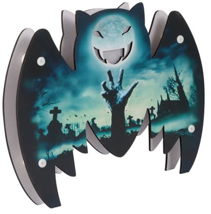 Uonlytech Funny Bat Design Nachtlampe Dekorative Halloween Atmosphäre Für Schlafzimmer Partys Bars Und Mehr Hochwertige Langlebige Materialien Perfektes Für Halloween-fans