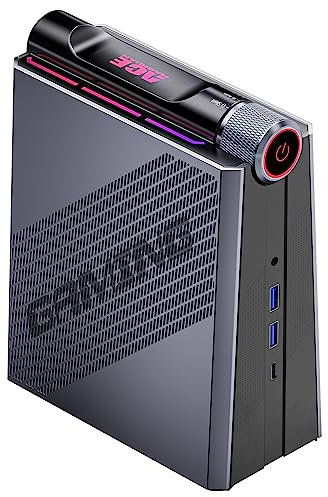 ACEMAGICIAN Mini Gaming PC AMD Ryzen 9 6900HX (bis zu 4,9 GHz), 32GB DDR5 512GB NVME SSD, Micro Desktop Computer mit 3-Modi-Anpassung【RGB/WIFI6 /Bluetooth 5.2/Dual Lüfter】