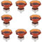 Dixiao 10 pcs, Amber Crystal Cabinets Knobs Pulls, Furniture Door Closet Pulls Decorative Hardware Glass Dresser Knobs (10, Amber)